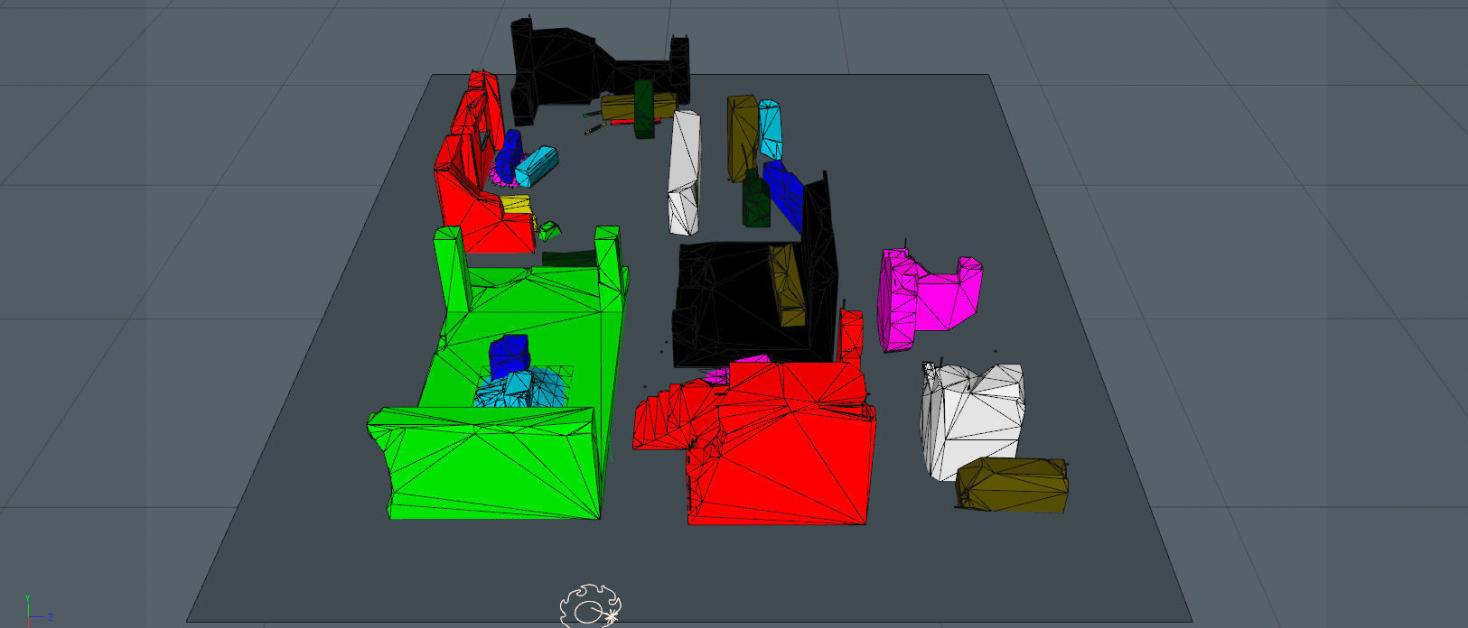 Destroyed Buildings Low-poly 3D model_20