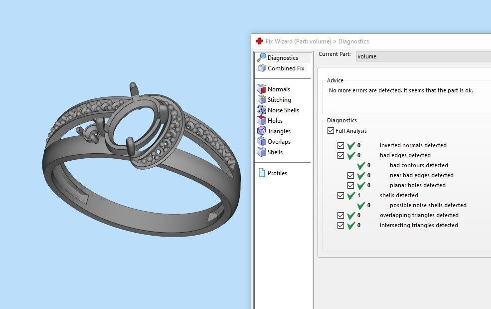 Women solitaire ring gems 3dm stl 3D print model_14