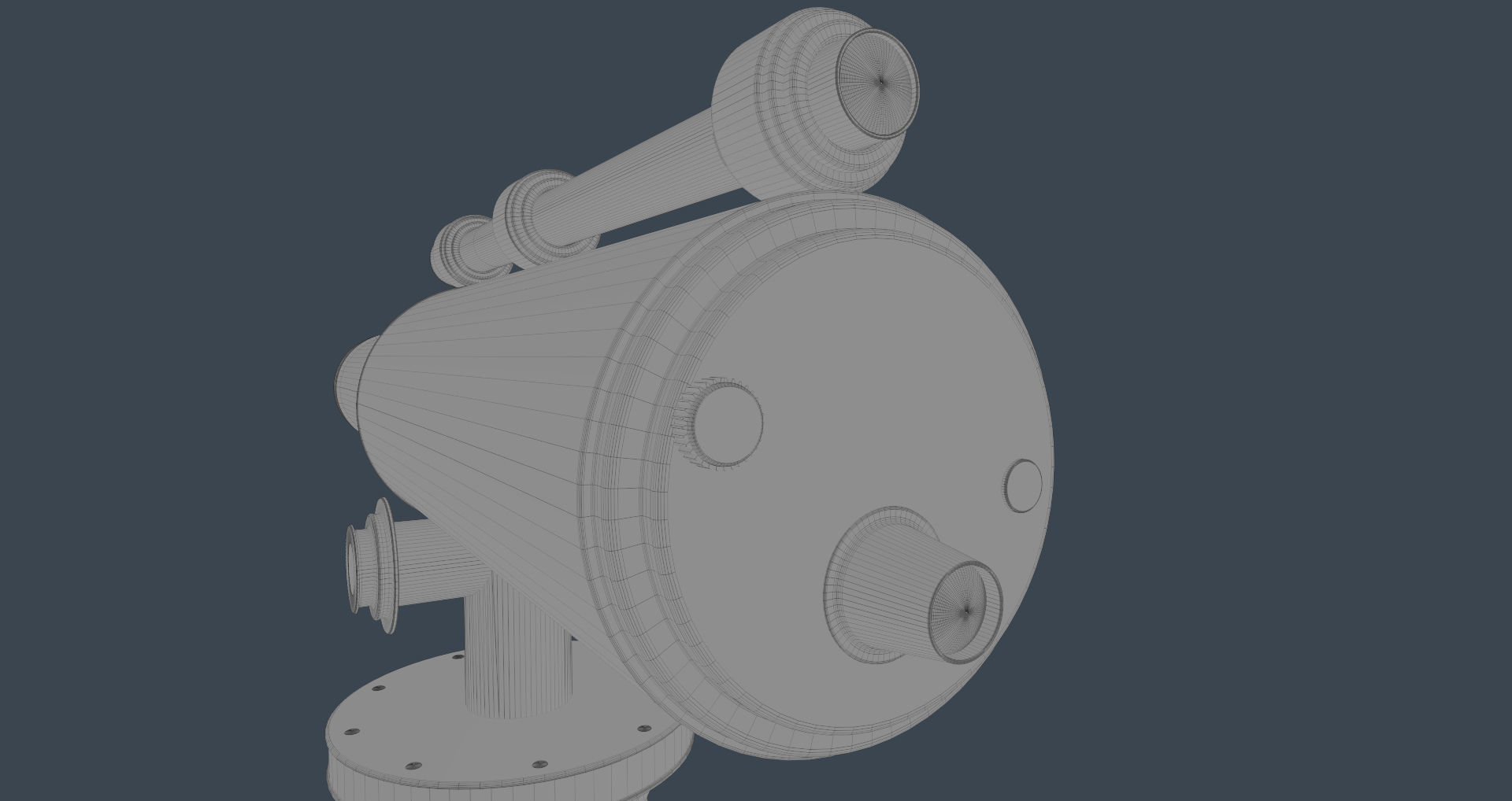 Telescope tripod 3D model_11