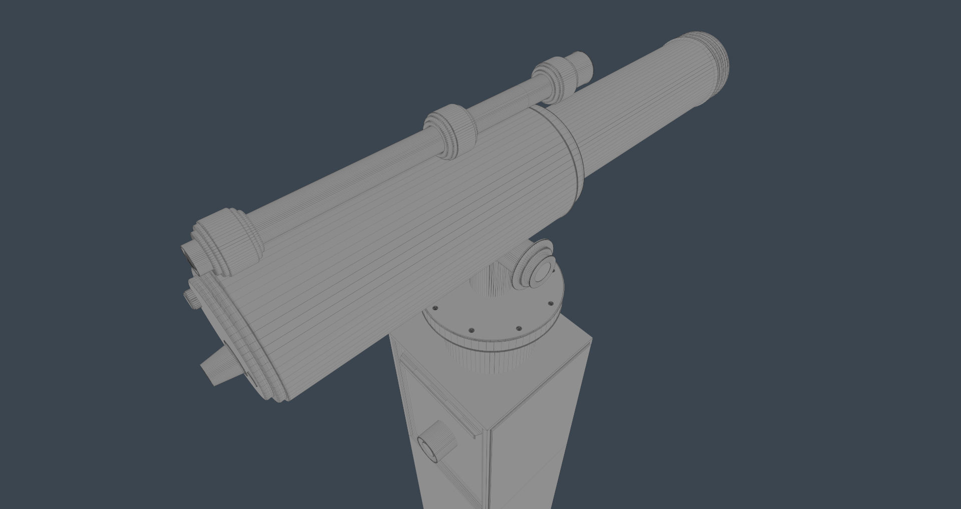 Telescope tripod 3D model_12