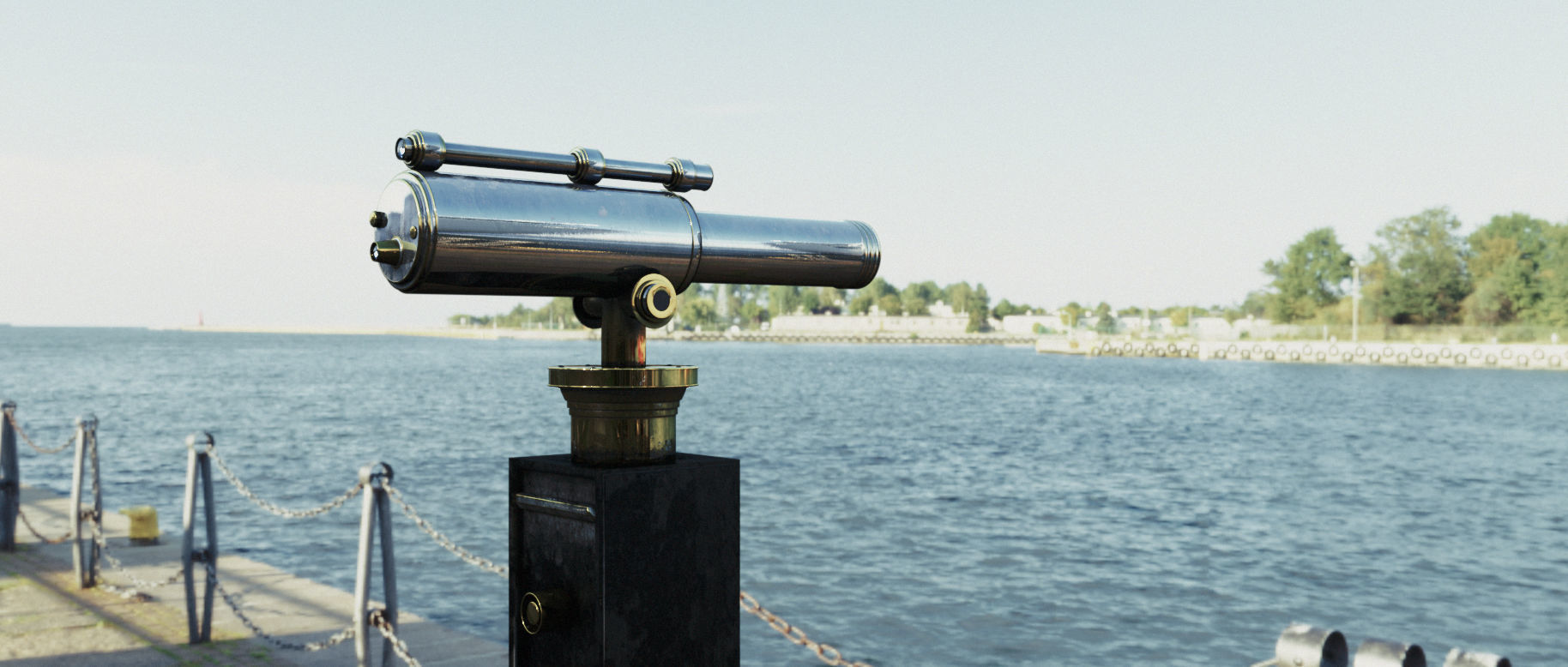 Telescope tripod 3D model_1