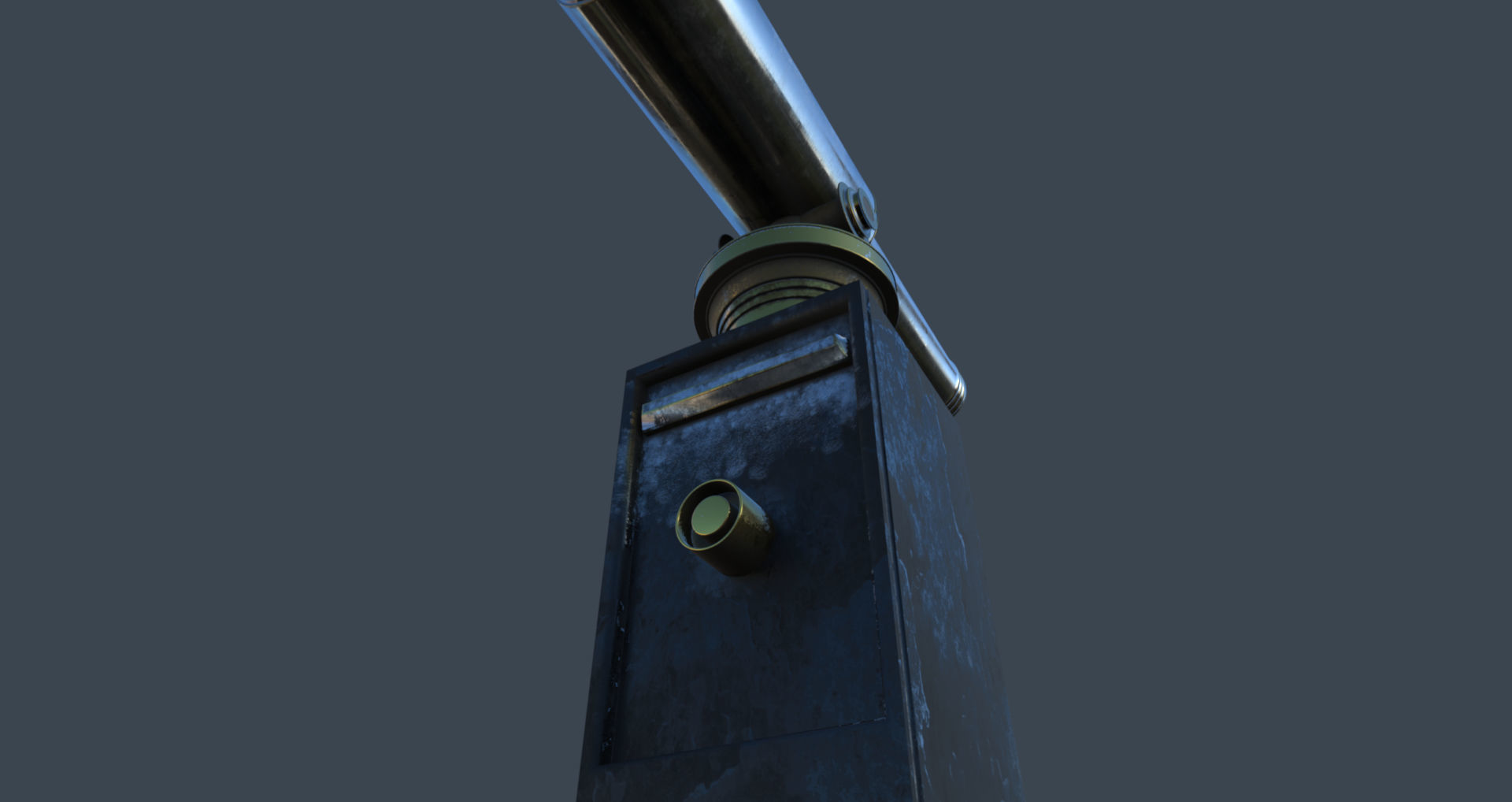 Telescope tripod 3D model_6
