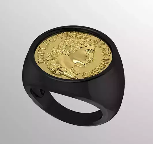 Ring Alexander money 3D print model