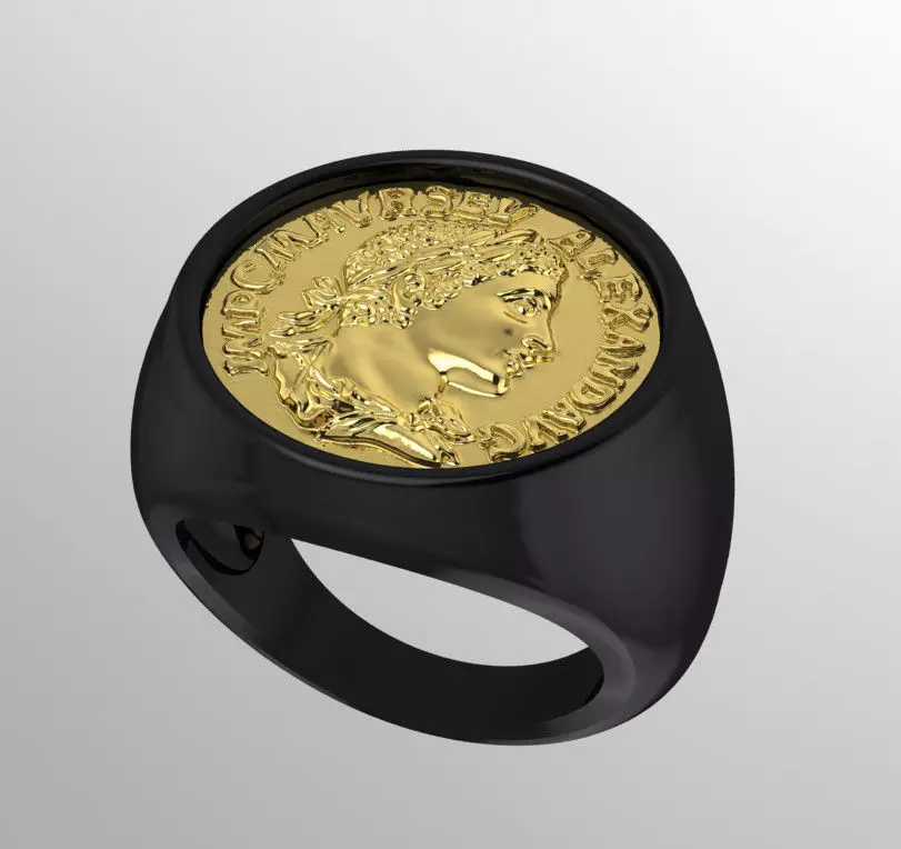 Ring Alexander money 3D print model_0
