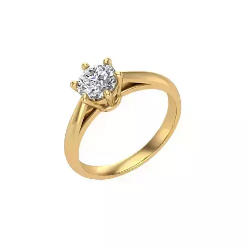 Ladies solitaire ring