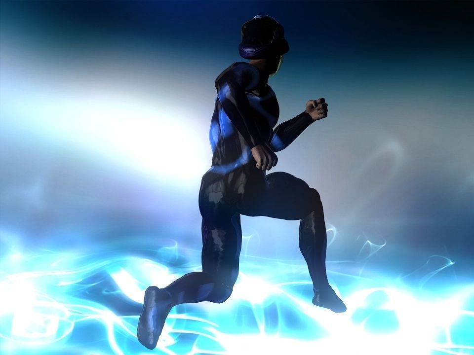 Nova futuristic helmet Low-poly 3D model_3