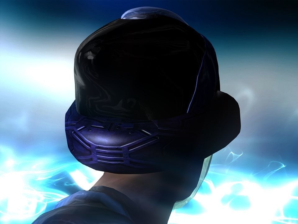 Nova futuristic helmet Low-poly 3D model_25