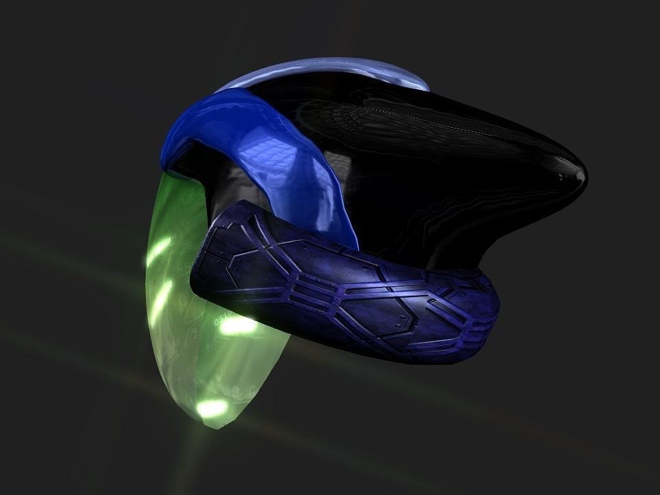 Nova futuristic helmet Low-poly 3D model_45