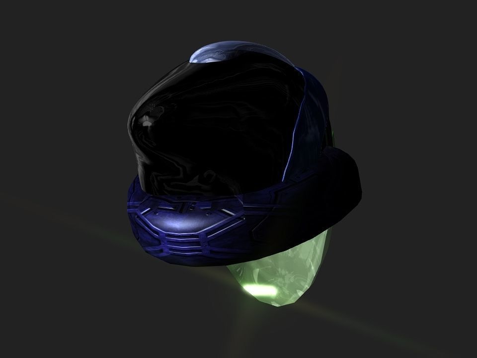 Nova futuristic helmet Low-poly 3D model_48