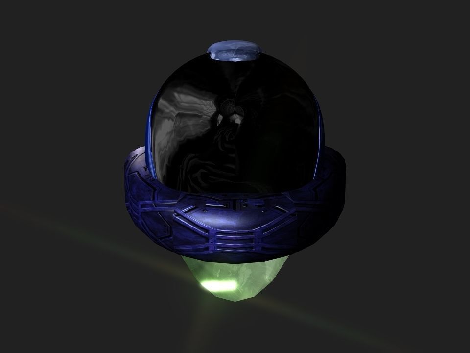 Nova futuristic helmet Low-poly 3D model_47