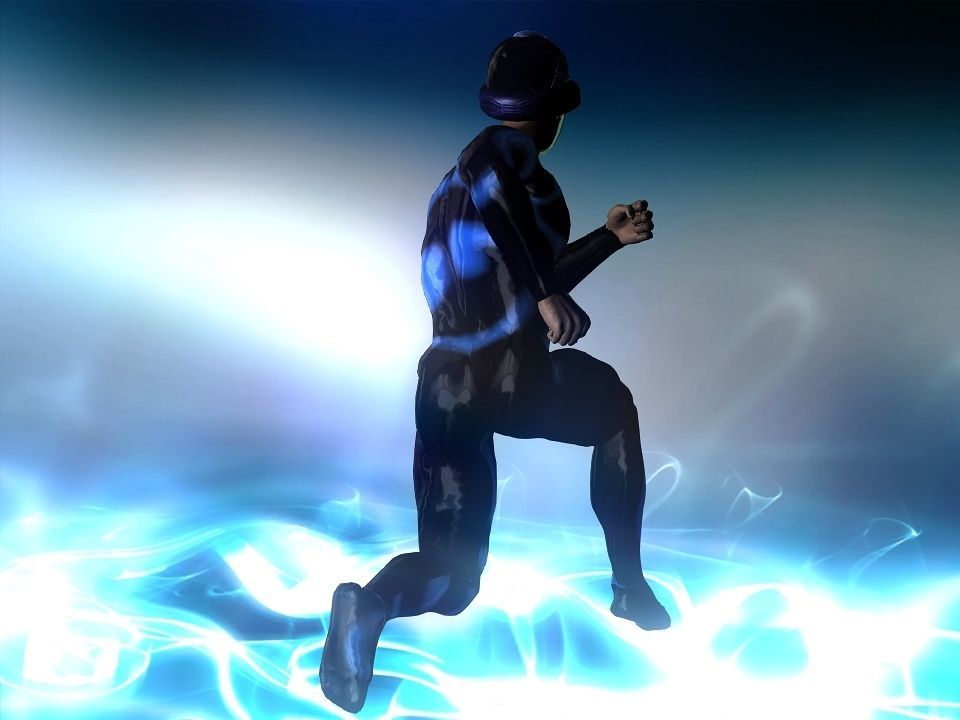 Nova futuristic helmet Low-poly 3D model_4