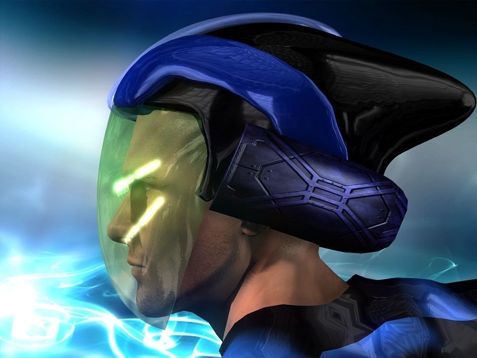 Nova futuristic helmet Low-poly 3D model_20