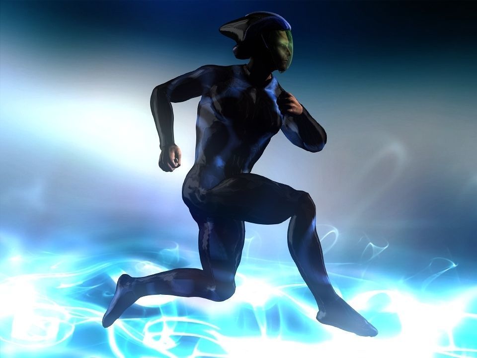 Nova futuristic helmet Low-poly 3D model_34