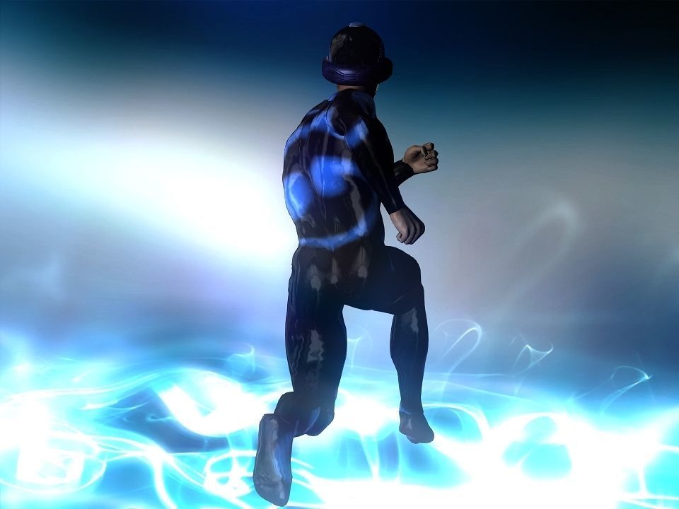 Nova futuristic helmet Low-poly 3D model_5