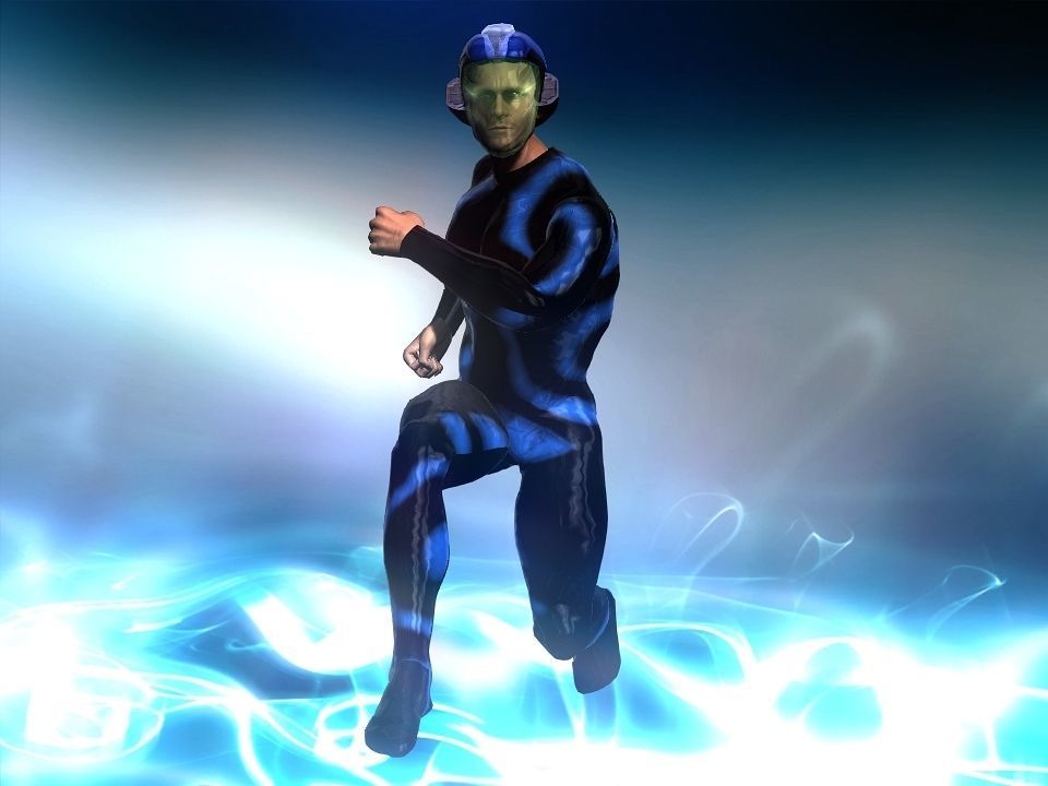 Nova futuristic helmet Low-poly 3D model_13