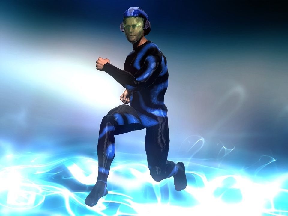 Nova futuristic helmet Low-poly 3D model_2