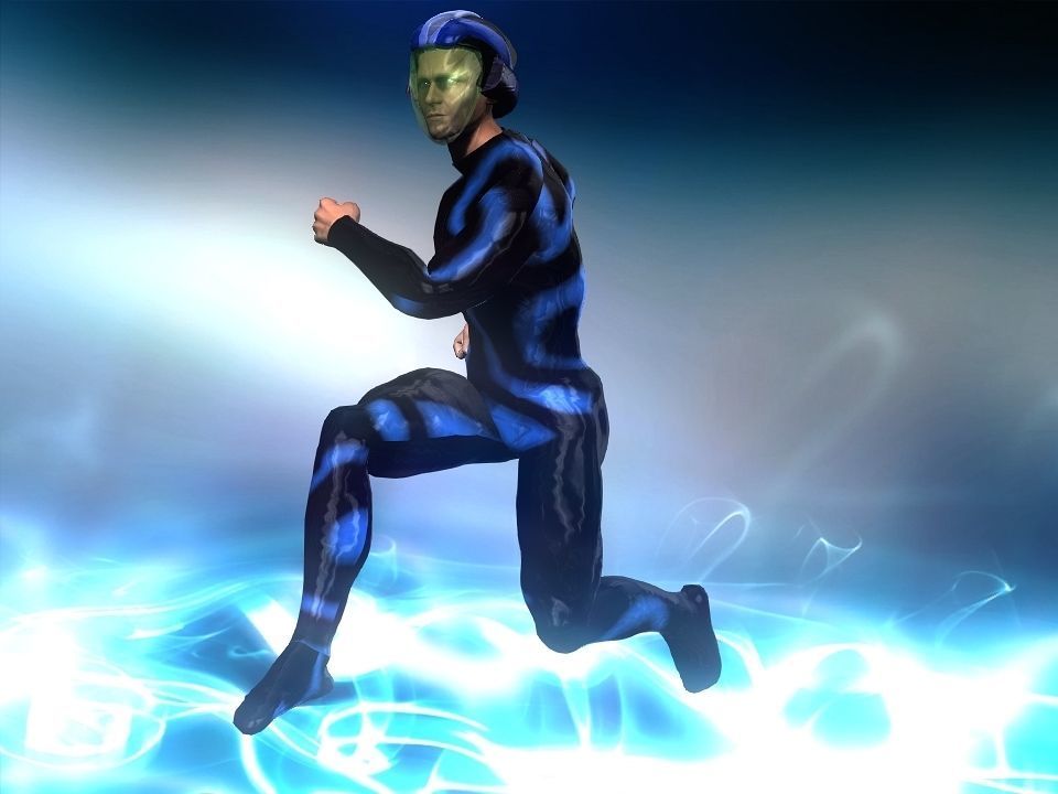 Nova futuristic helmet Low-poly 3D model_15