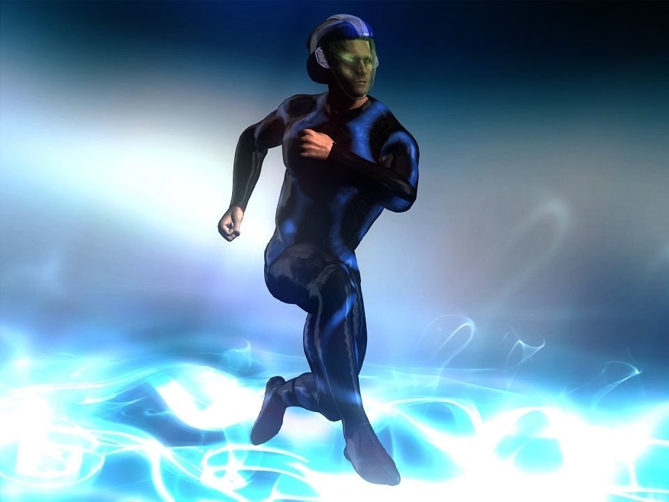 Nova futuristic helmet Low-poly 3D model_32