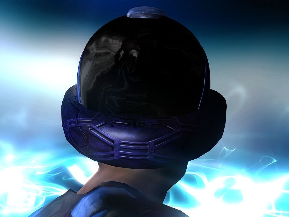 Nova futuristic helmet Low-poly 3D model_24