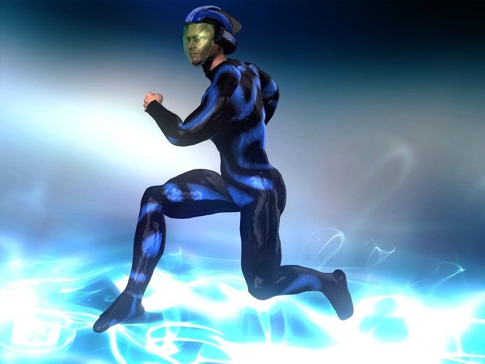 Nova futuristic helmet Low-poly 3D model_14