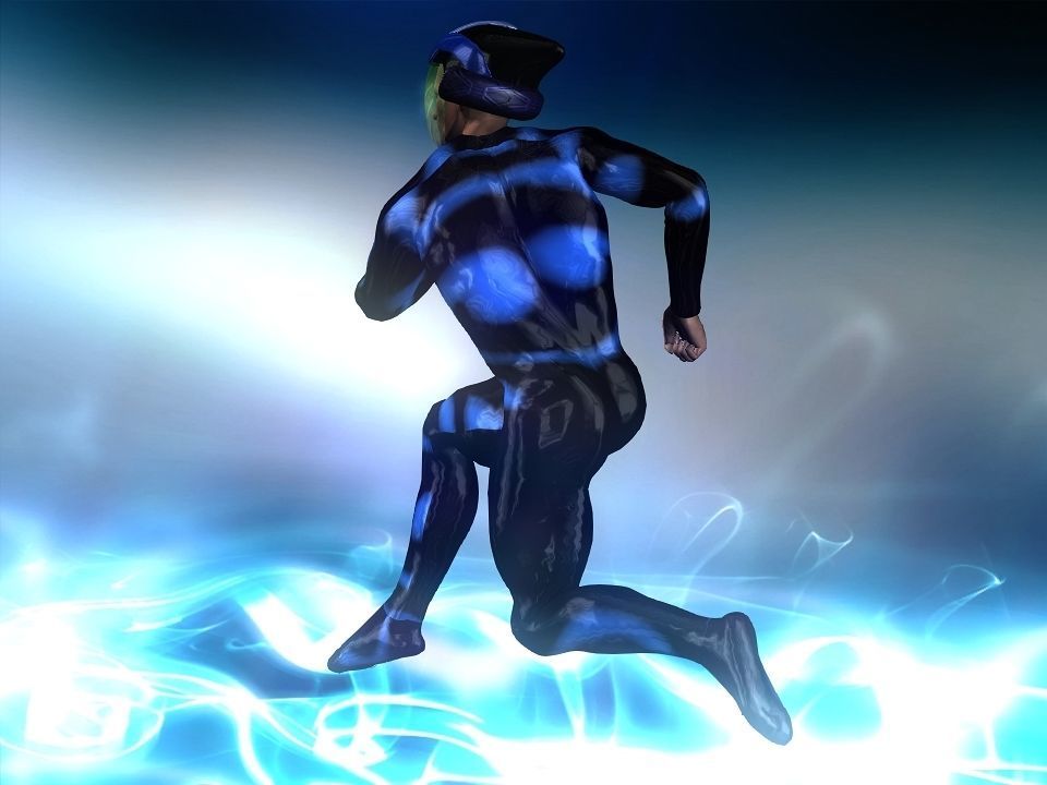 Nova futuristic helmet Low-poly 3D model_9