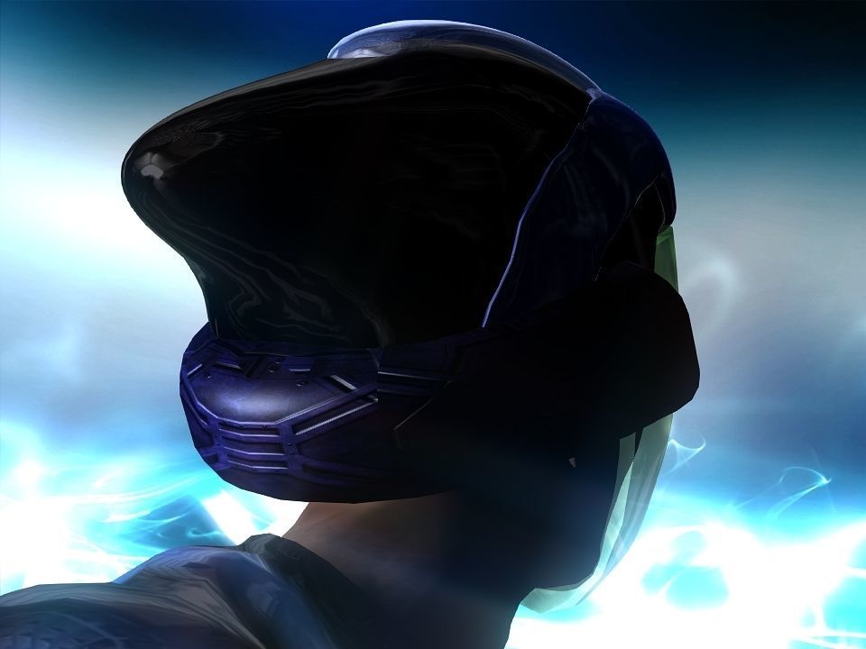 Nova futuristic helmet Low-poly 3D model_26