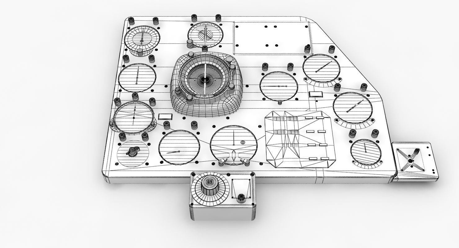 Mi-8MT Mi-17MT Panels Boards Russian Low-poly 3D model_26