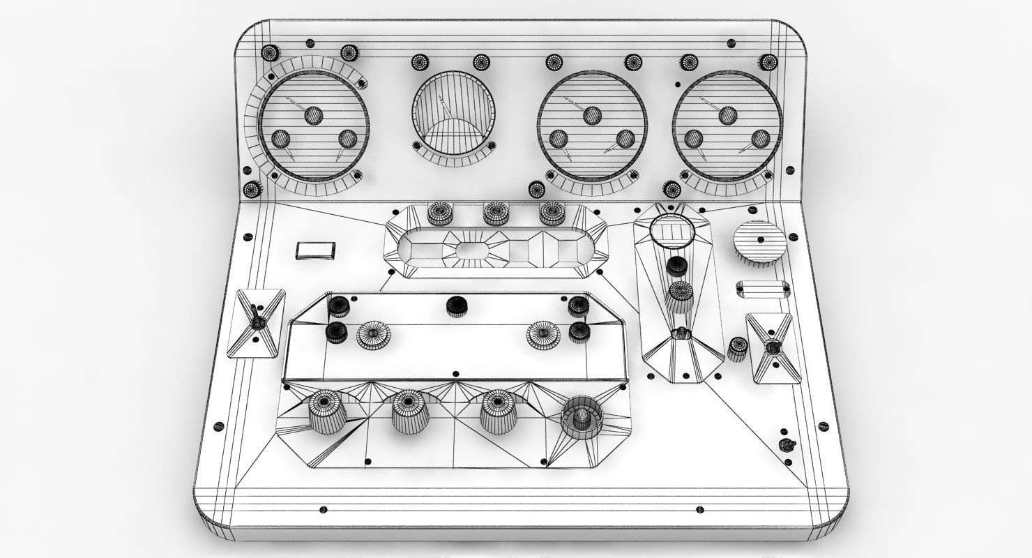 Mi-8MT Mi-17MT Panels Boards Russian Low-poly 3D model_18