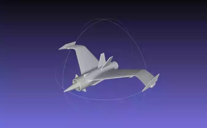 V-Plane Airbreathing Rocket Booster 3D print model
