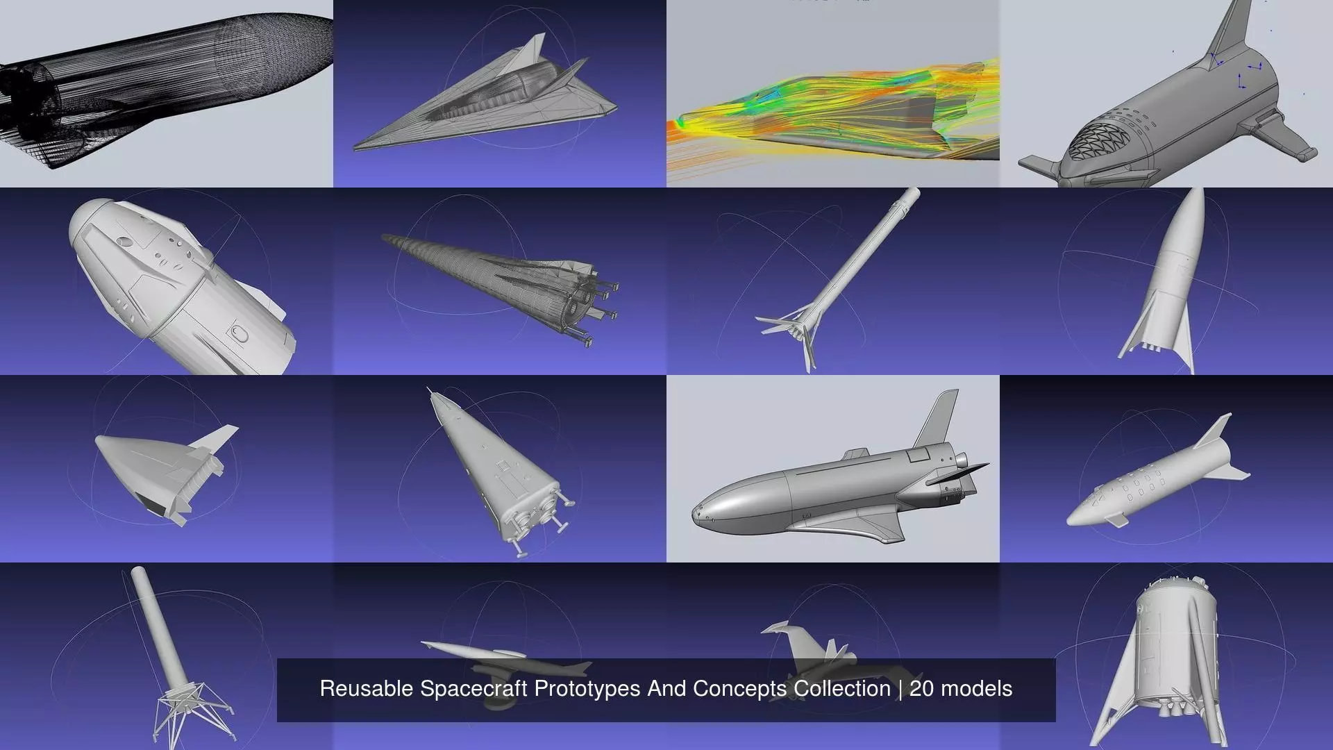 Reusable Spacecraft Prototypes And Concepts Collection _0