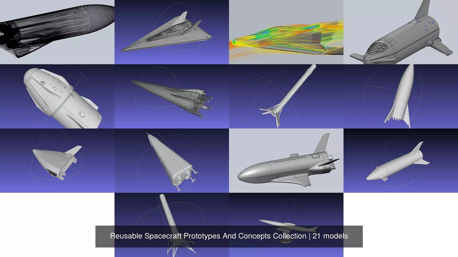 Reusable Spacecraft Prototypes And Concepts Collection _10