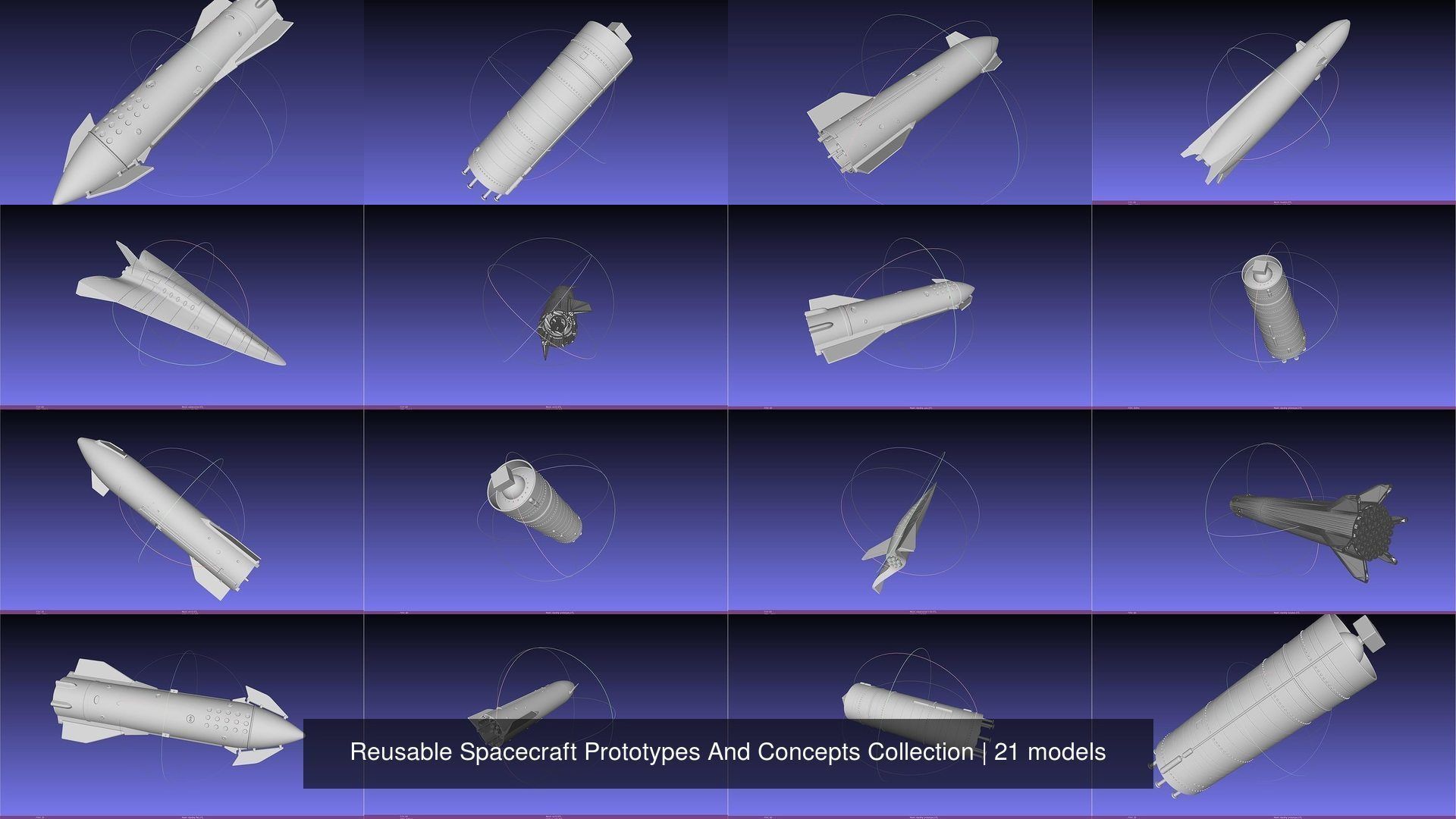 Reusable Spacecraft Prototypes And Concepts Collection _15