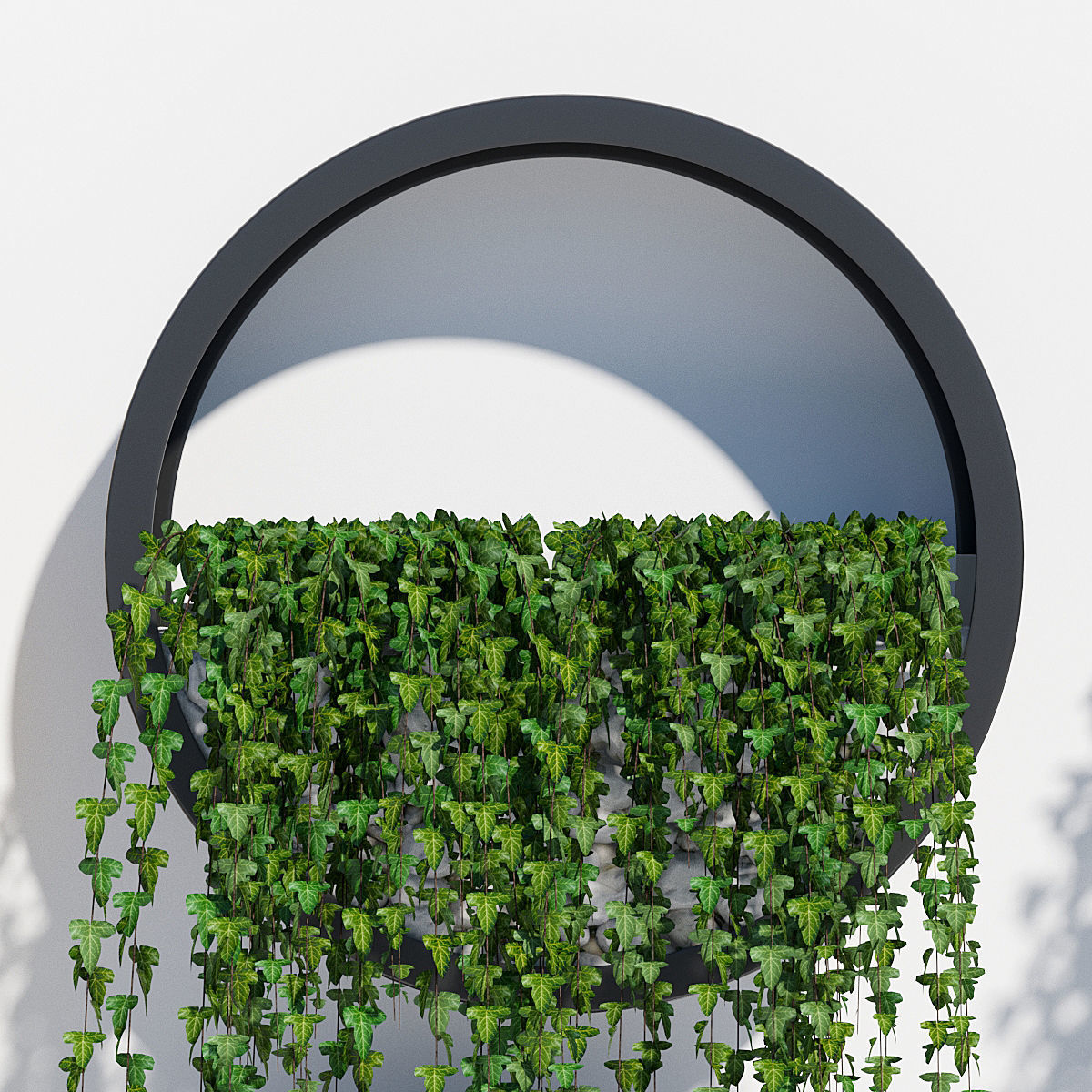 Wall planters ivy 3D model_5