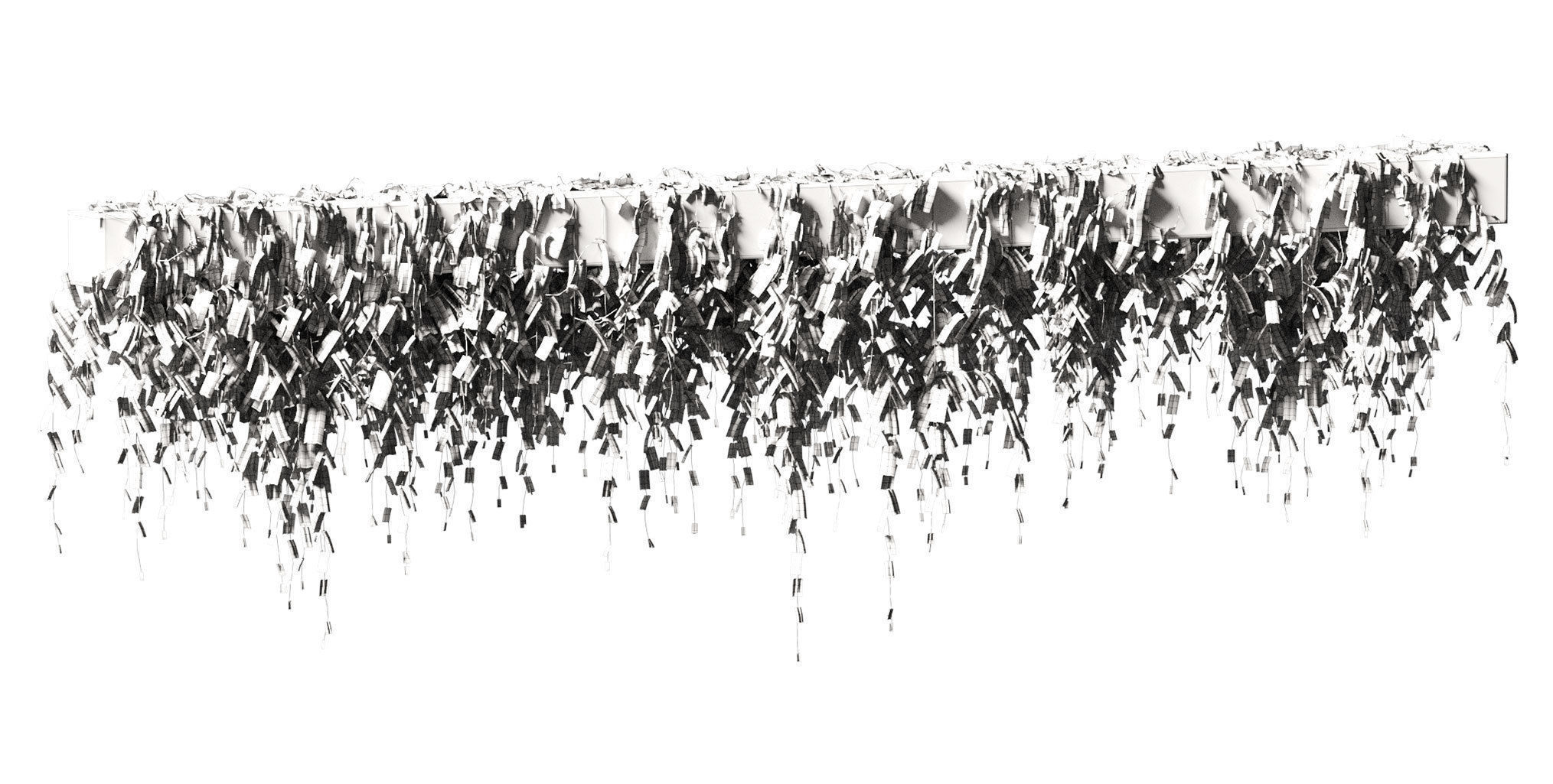 Ivy for beams or ceilings  - 4 models 3D model_1