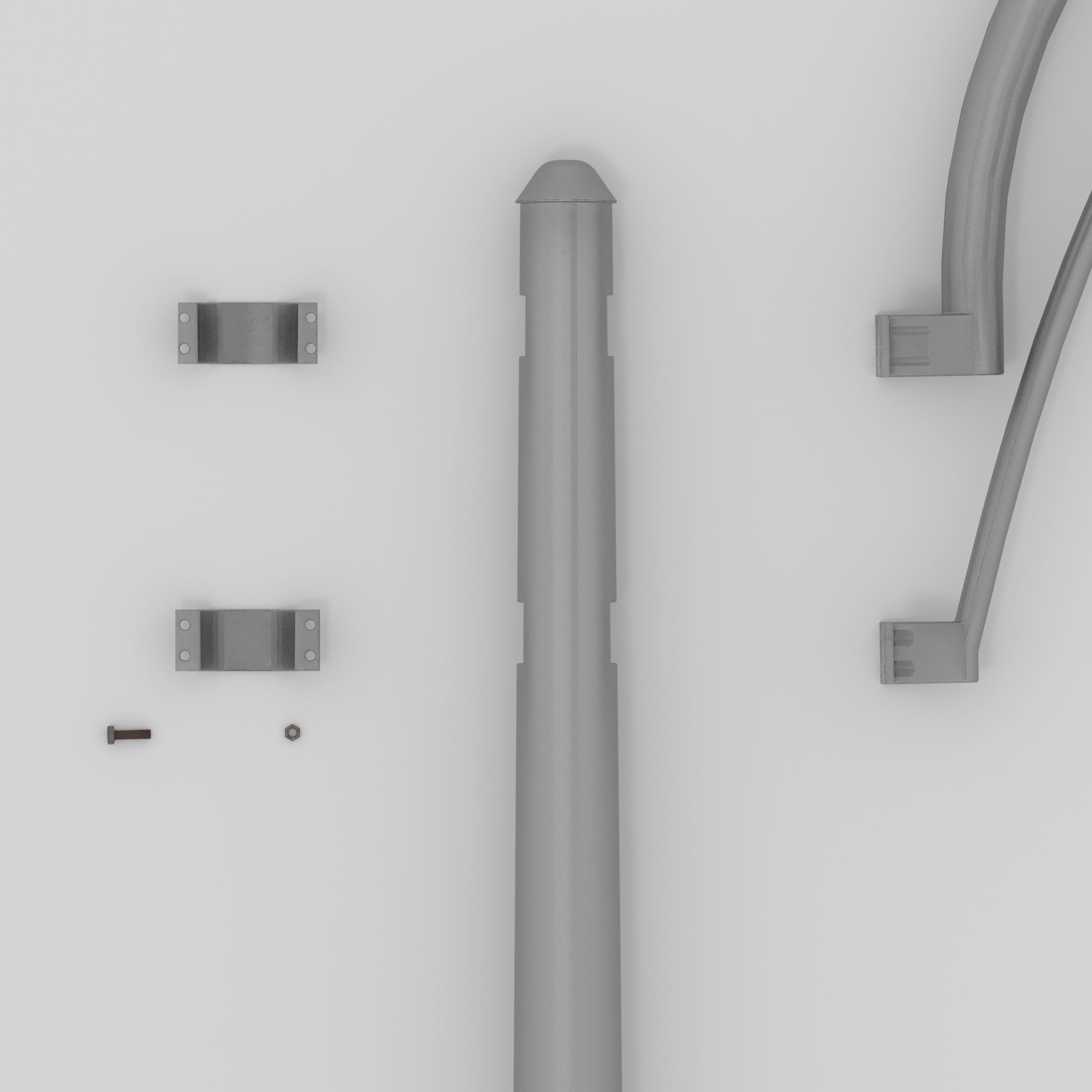 Standard Streetlight 3D model_14