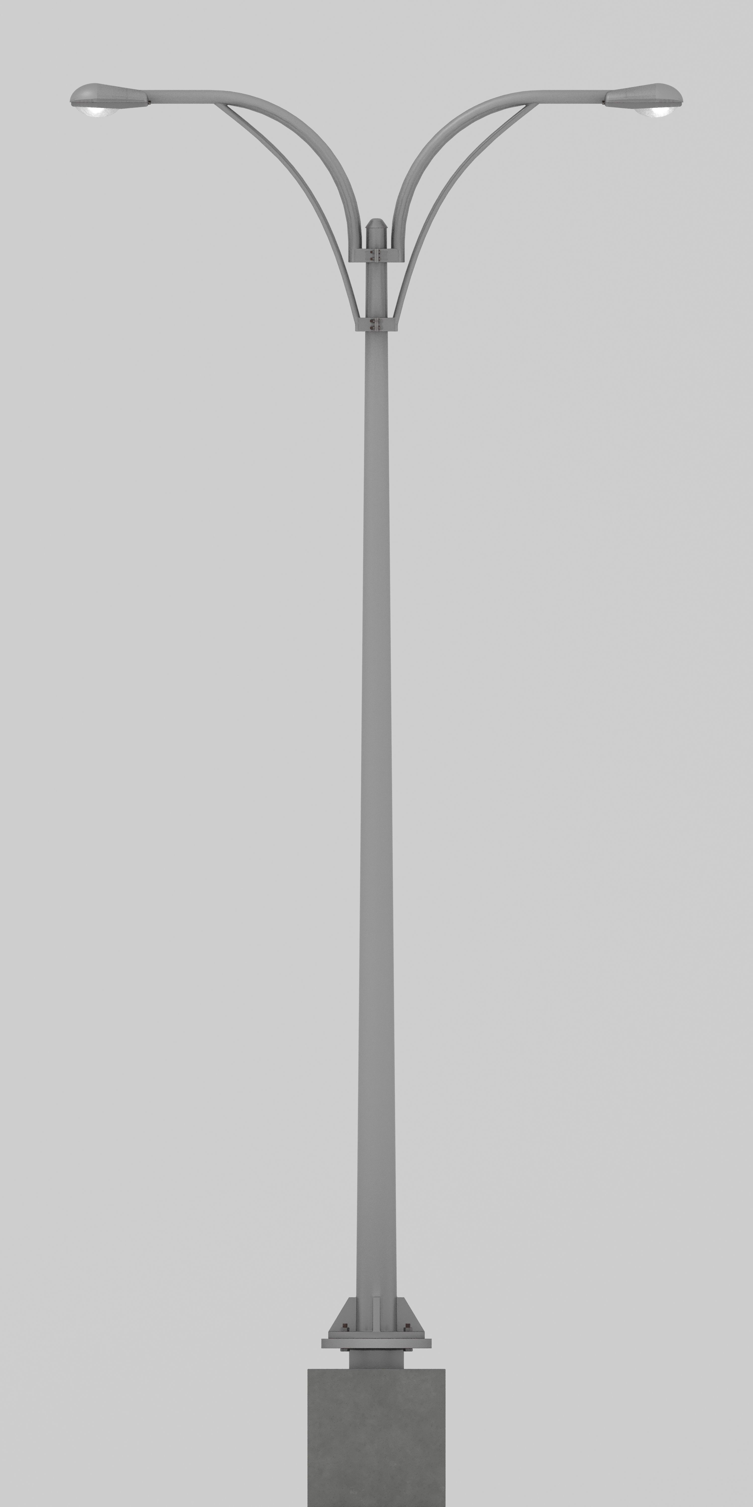 Standard Streetlight 3D model_1