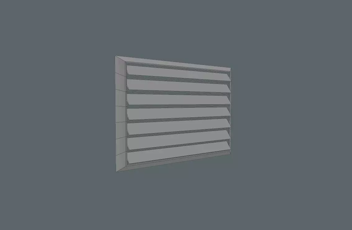 ventilation grid Free low-poly 3D model_0