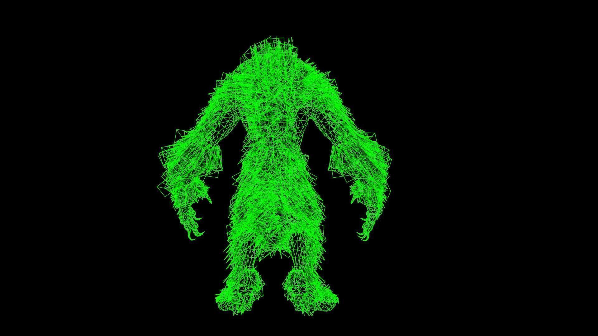 Werewolf Low-poly 3D model_20