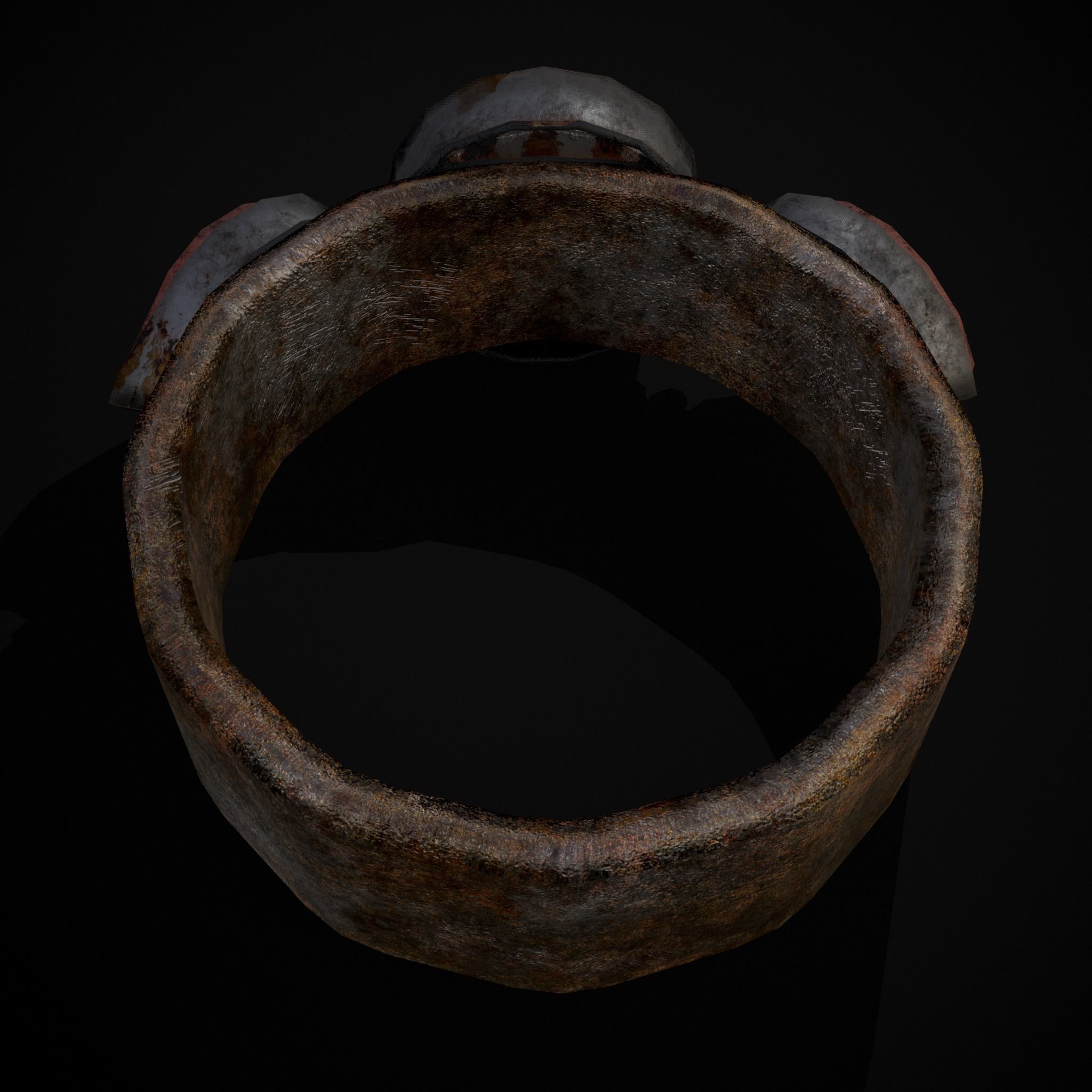 Medieval Ring Free low-poly 3D model_13