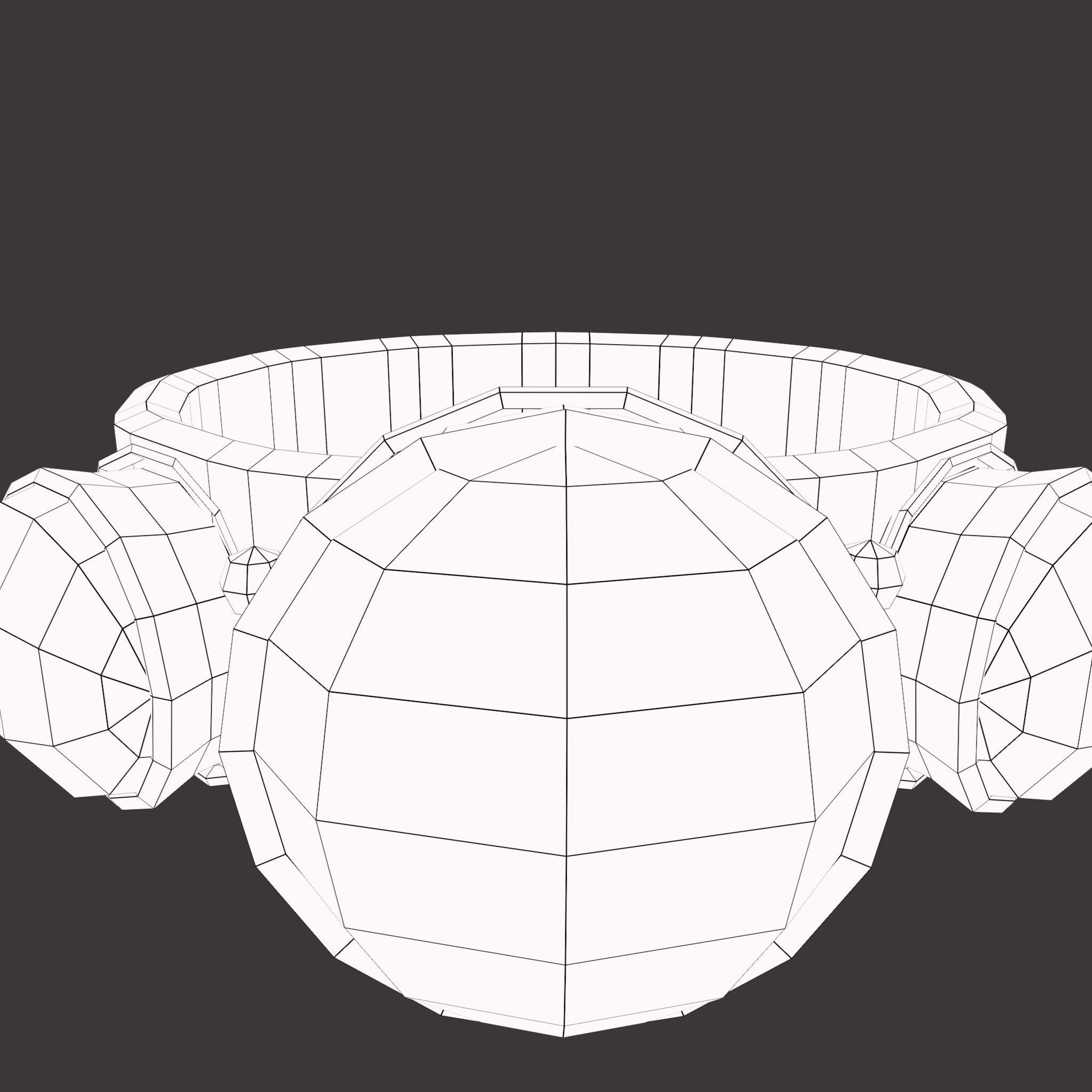 Medieval Ring Free low-poly 3D model_60