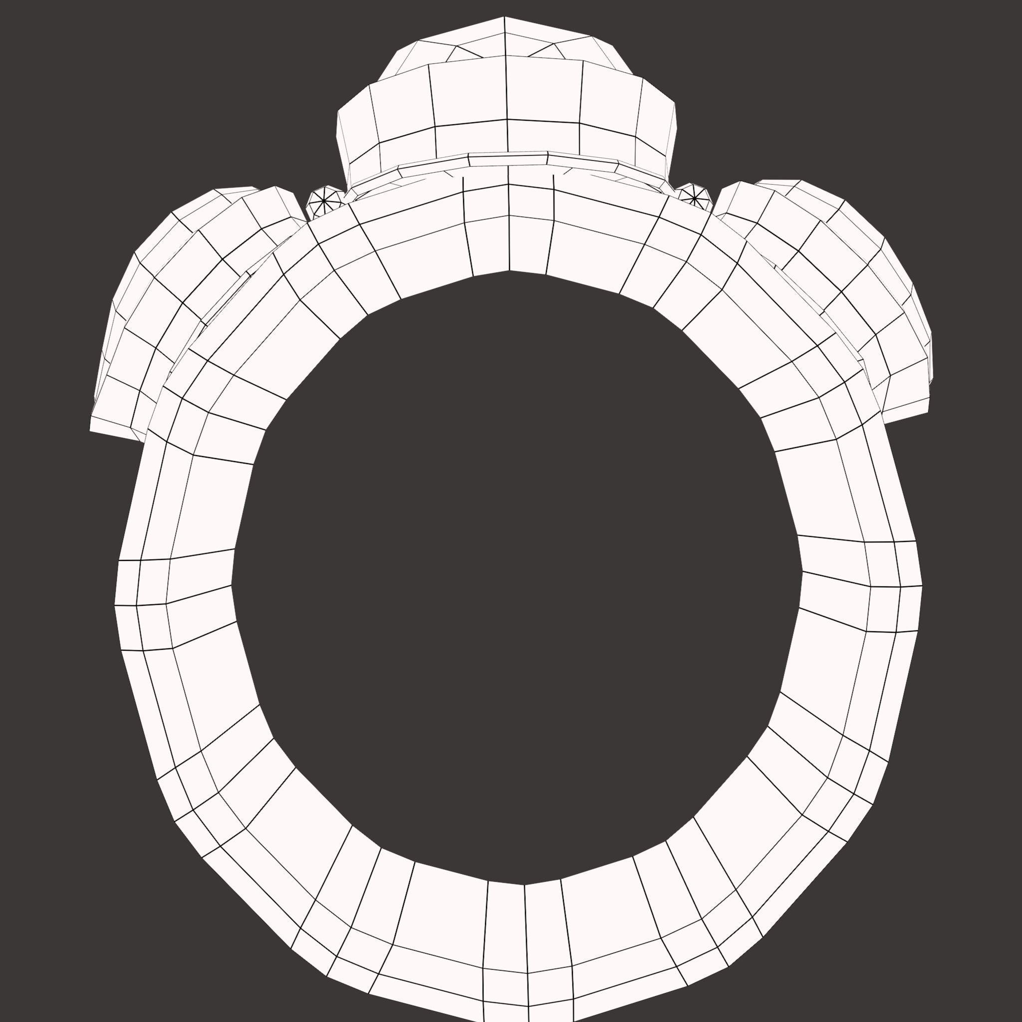 Medieval Ring Free low-poly 3D model_61