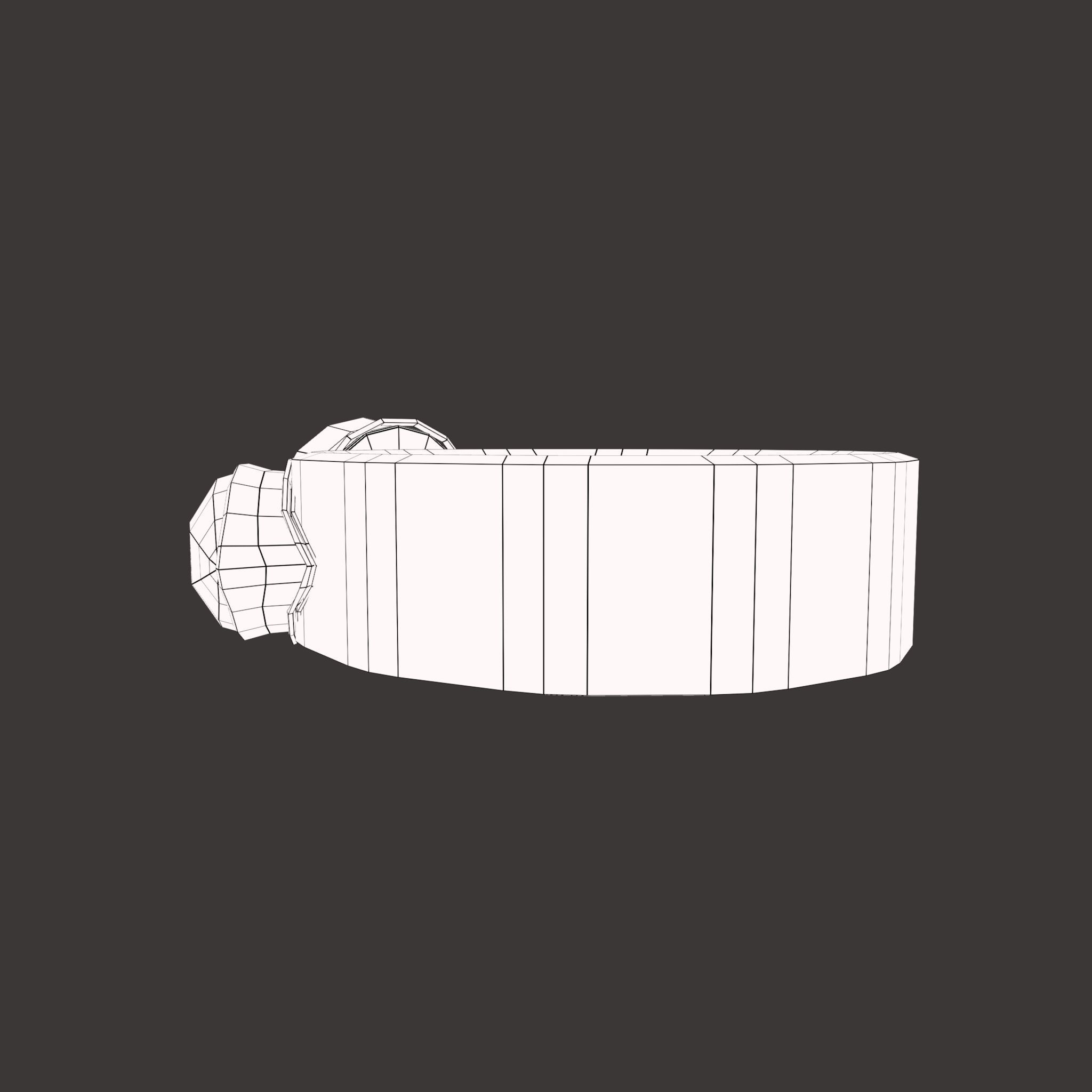 Medieval Ring Free low-poly 3D model_49