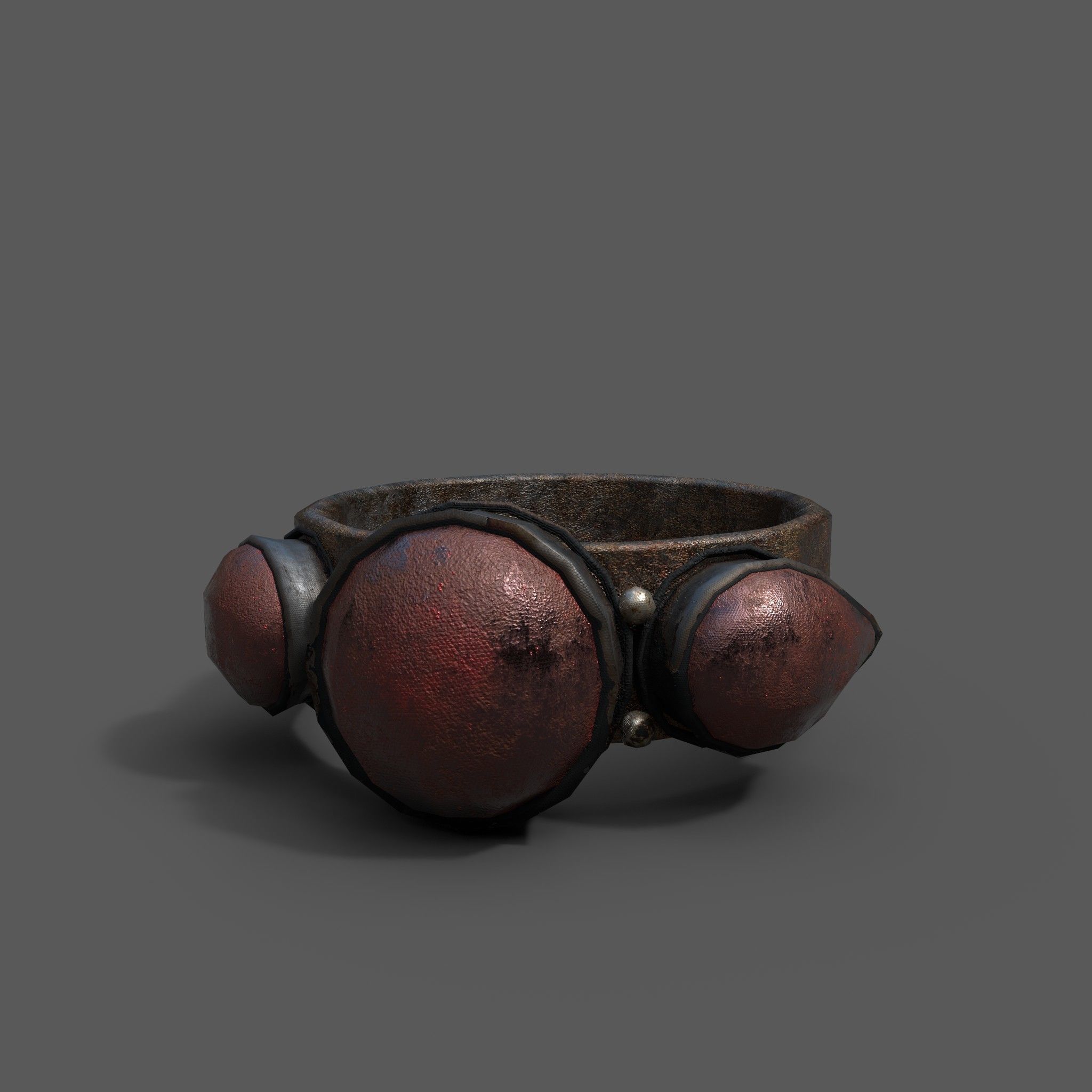 Medieval Ring Free low-poly 3D model_28