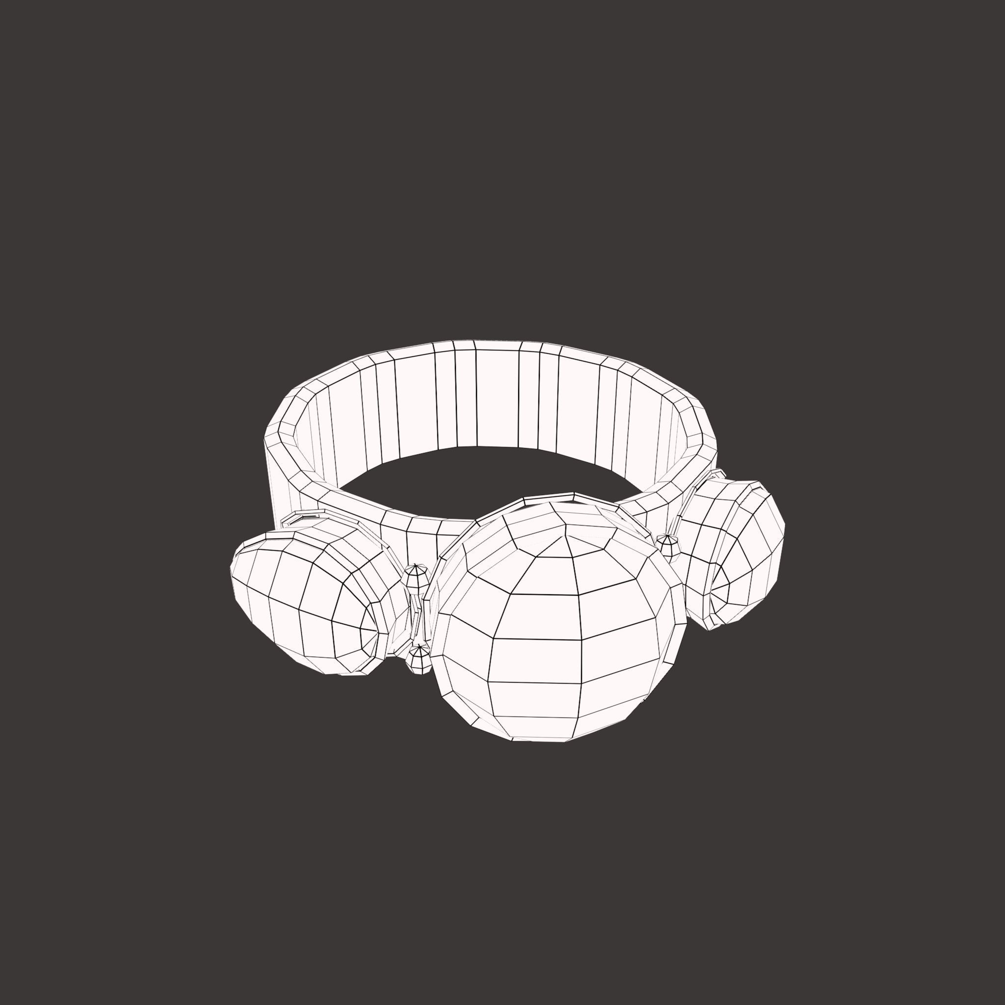 Medieval Ring Free low-poly 3D model_50