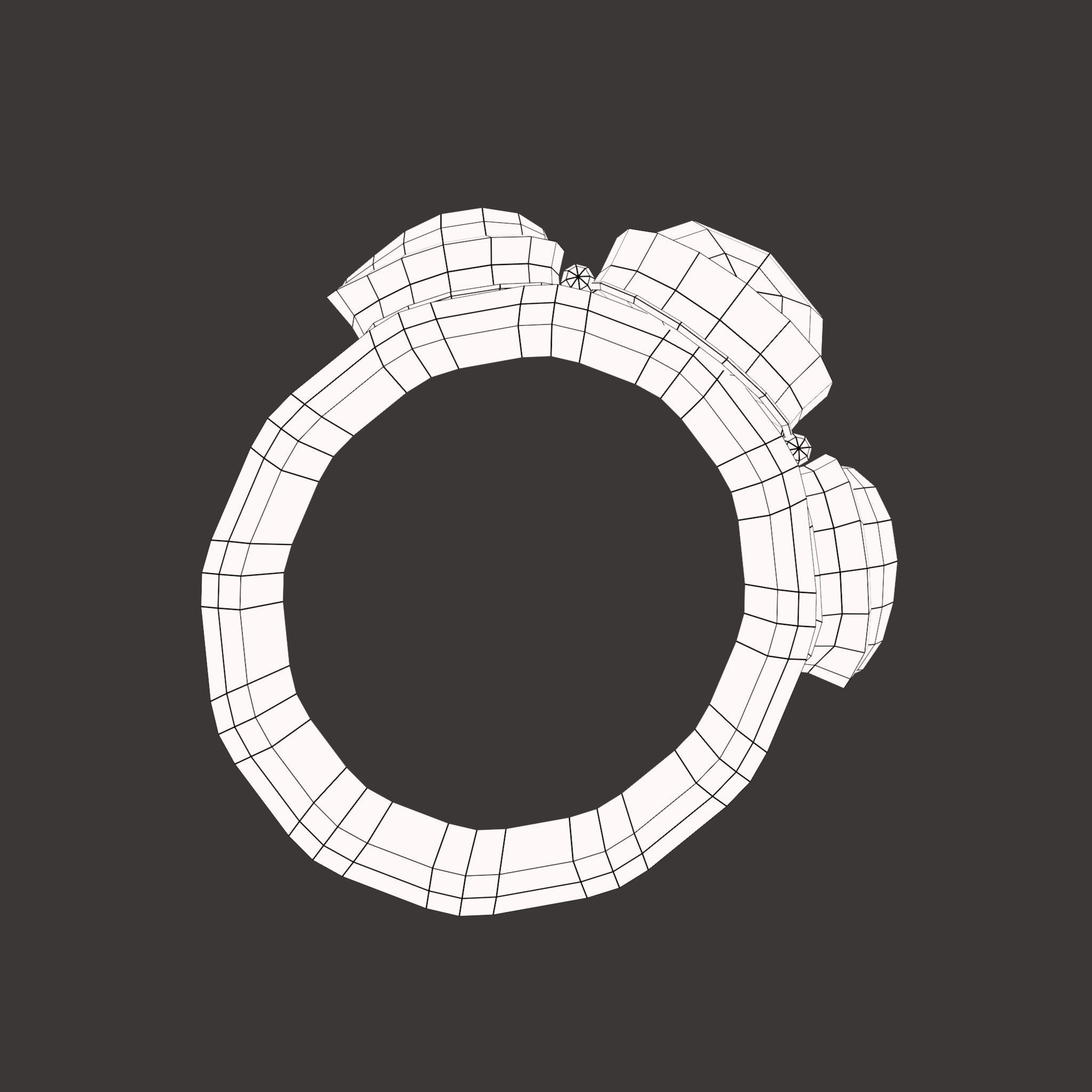 Medieval Ring Free low-poly 3D model_53