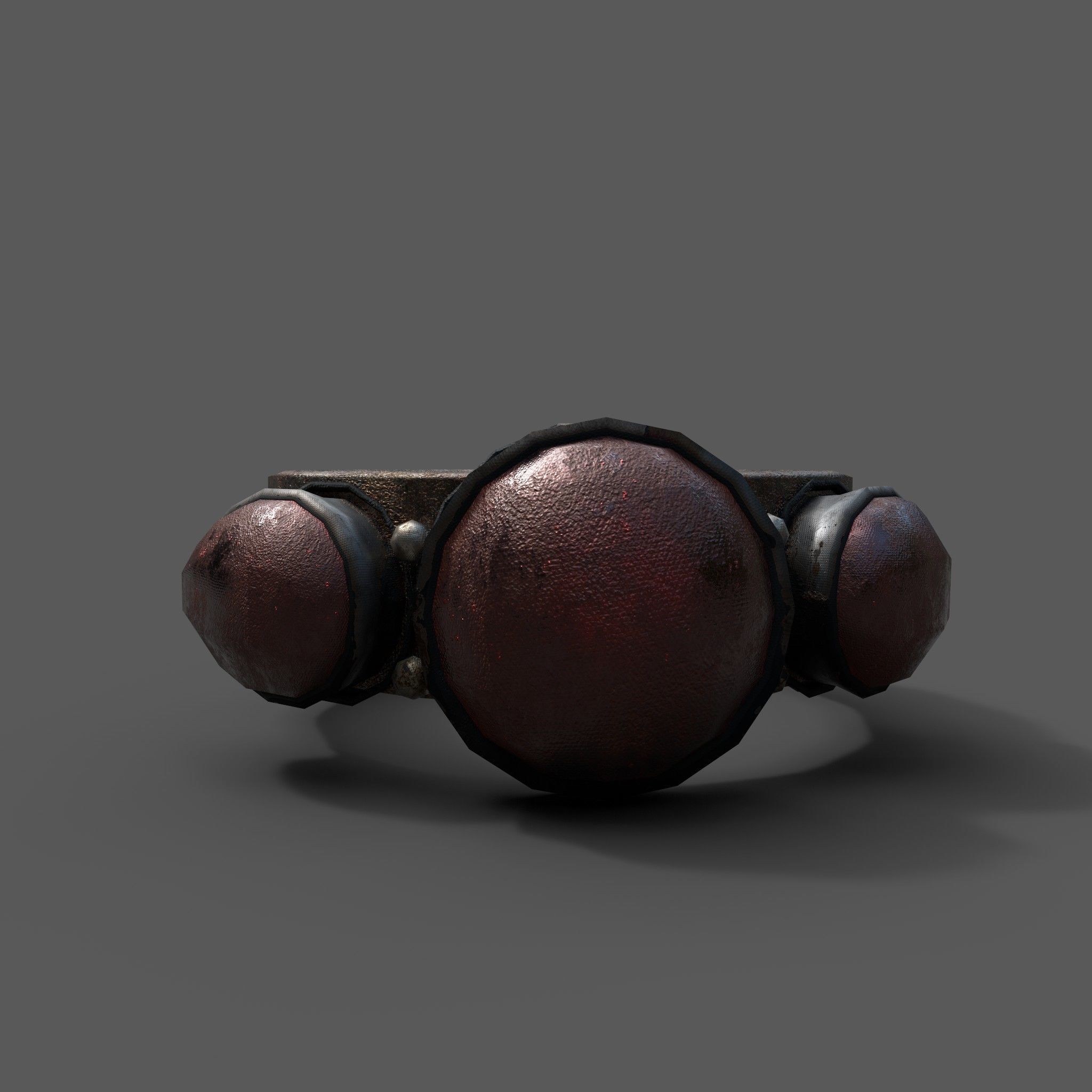 Medieval Ring Free low-poly 3D model_32