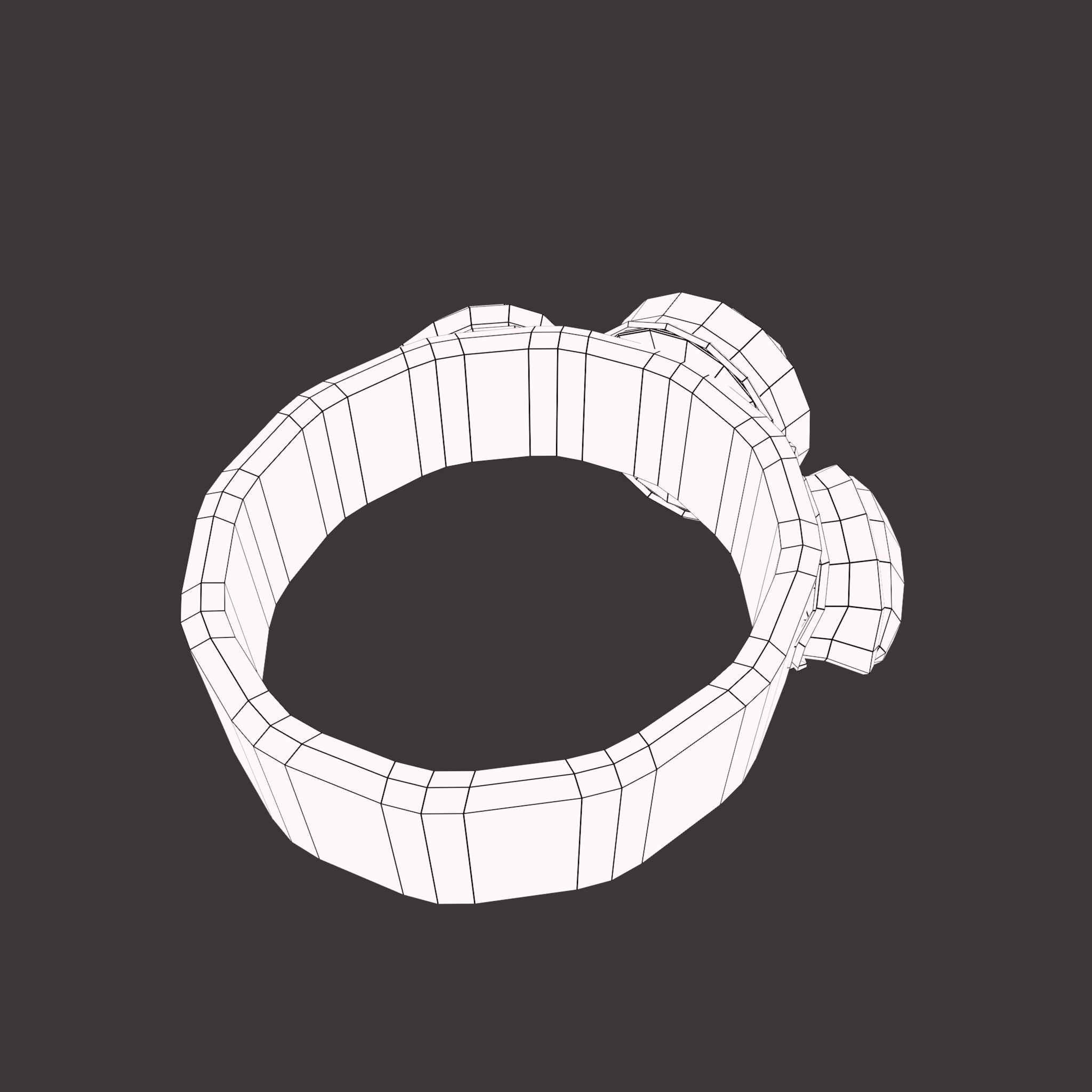 Medieval Ring Free low-poly 3D model_48