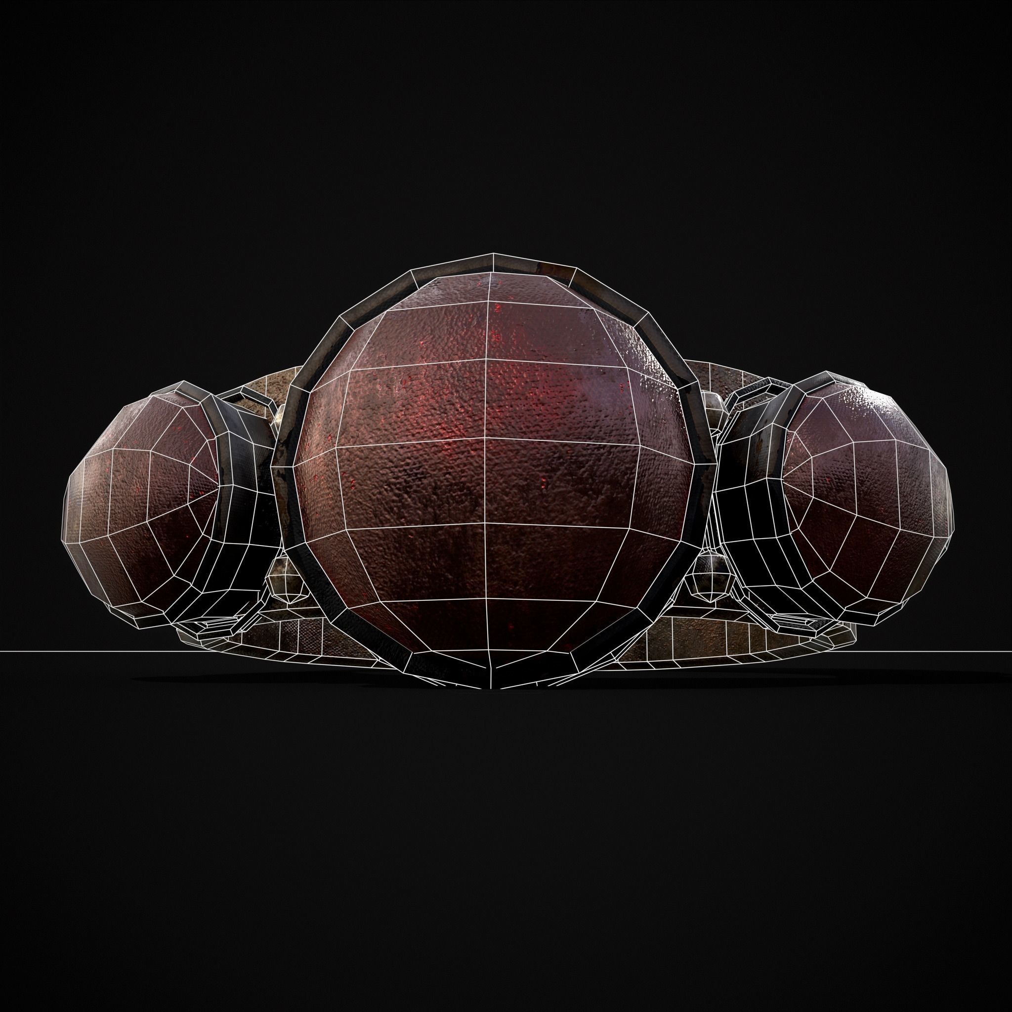 Medieval Ring Free low-poly 3D model_18