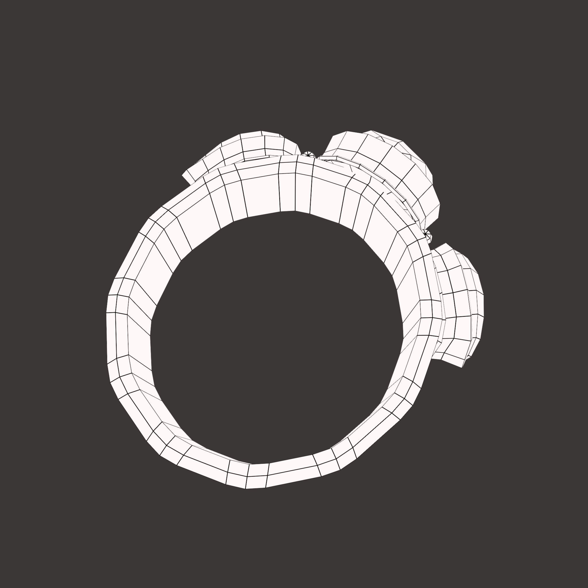 Medieval Ring Free low-poly 3D model_47