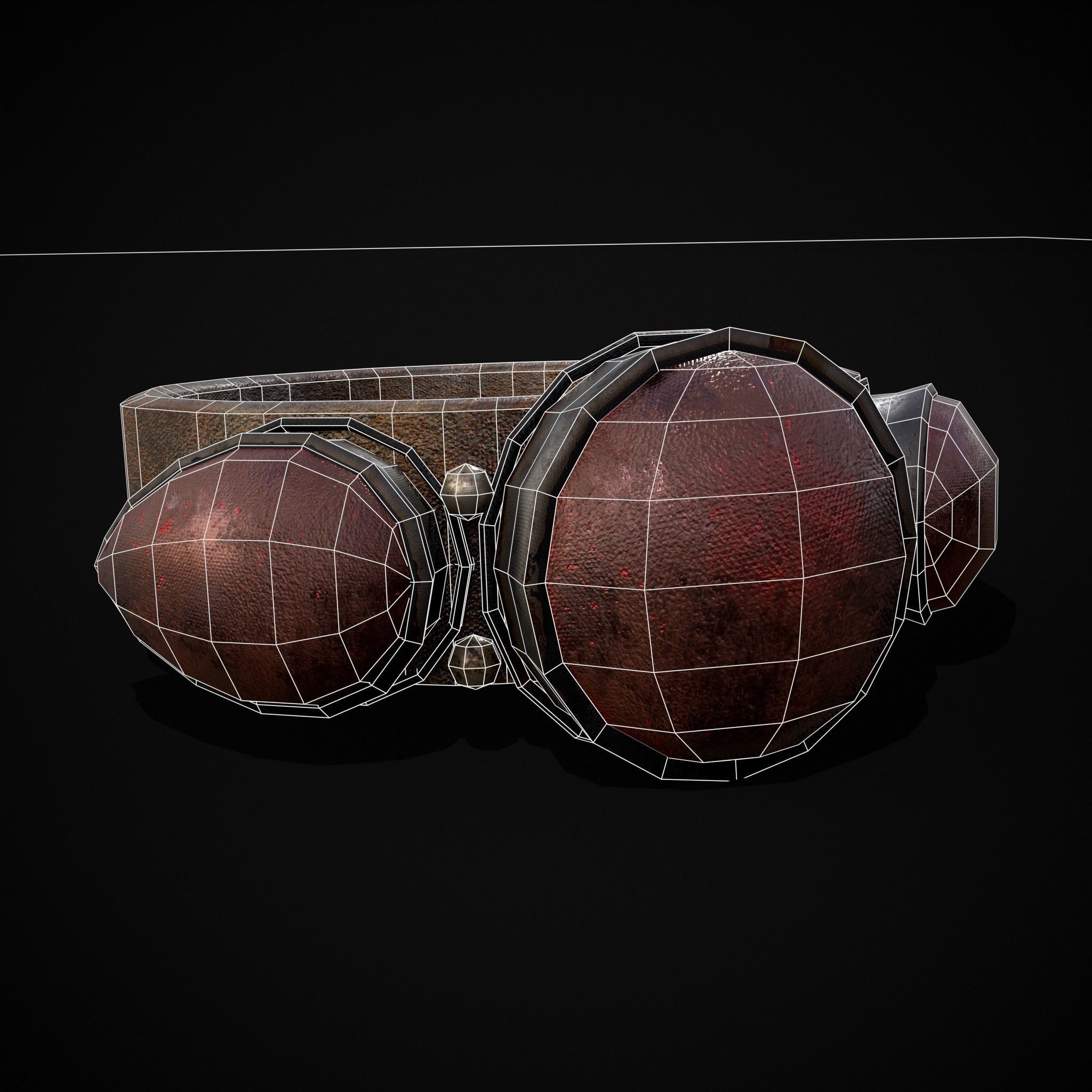 Medieval Ring Free low-poly 3D model_20